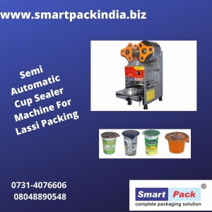 Semi Automatic Cup Sealing Machine  for Lassi Packing in Ind